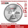 Saxton TCT Lot de 2 lames de scie circulaire 150 mm x 20 mm alésage 48 et 60 dents + anneau de 16 mm et 10 mm Compatible avec Ry