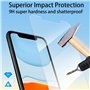 4youquality Lot de 2 films protecteurs d'écran en verre trempé pour iPhone 11 et iPhone XR - anti-rayures (6,1 pouces)