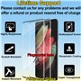 4youquality Lot de 2 protections d'écran en verre trempé pour Samsung Galaxy S21 Ultra, [LifetimeSupport] [Résistant aux chocs] 