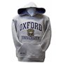Oxford University OU129K Sweat à capuche unisexe pour enfant Gris - Gris - 9-10 ans