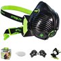 Masque de protection respiratoire Stealth P3 S/M avec filtres HEPAC remplaçables pour une sécurité optimale