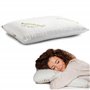 Flowen Oreiller Memorie Forme Coussin Ergonomique Cervical Idéal pour Le Soutien du Cou et de la Tête Orthopédique Anti Ronfleme