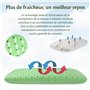 Flowen Oreiller Memorie Forme Coussin Ergonomique Cervical Idéal pour Le Soutien du Cou et de la Tête Orthopédique Anti Ronfleme