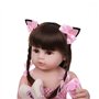 SYP Poupée Reborn 48cm Bebe Reborn Fille 18 Pouces Réaliste Bebe Reborn Nurserie Vrai Enfant Garçon Jouet Cadeau de noël