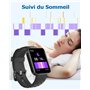RUIMEN Montre Connectée Homme Femme Smartwatch Appel Bluetooth Montre Sport Podometre Cardiofrequencemetre Oxymetre Multisport p