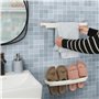 Belle Vous (Lot de 2) Support Serviette Mural en Plastique - Longueur 45 cm - Porte Serviette Adhesif Salle de Bain & Cuisine -