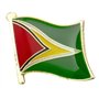 Pin's en métal émaillé avec drapeau national de la Guyane