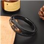 OWill Bracelet Homme Oeil de Tigre naturelle,avec Boîte Cadeau,Fait main Bracelet de protection pour le courage et le soulagemen