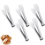 Lot de 5 pinces de cuisine en acier inoxydable de 22