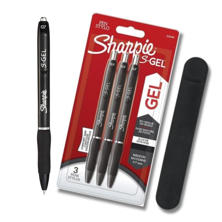 Sharpie S-Gel | Stylos gel | Pointe moyenne (0