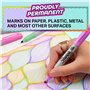 SHARPIE Marqueurs permanents Fine Glam Pop en 34 couleurs et notes adhésives