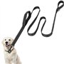 Euqvunn Laisse Chien 2m avec Double poignées rembourrées | Coutures réfléchissantes | Corde en Nylon pour Grands et Moyens Chien