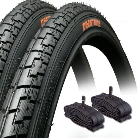 2 pneus noirs 26 x 1