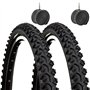 Paire de pneus de vélo de montagne 26 x 1