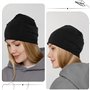 Wisebom 2 Pièces Bonnet Souple pour Homme Et Femme, Bonnet en Coton Doux Chimio, Hip-Hop Bonnet Slouch, Bonnet Jersey Léger pour