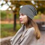 Wisebom 2 Pièces Bonnet Souple pour Homme Et Femme, Bonnet en Coton Doux Chimio, Hip-Hop Bonnet Slouch, Bonnet Jersey Léger pour
