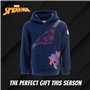 Spiderman Sweat à Capuche pour Garçons, Sweatshirt Textile Doux, Sweat Cadeau pour Enfants, Taille 6 Ans | Bleu Marine