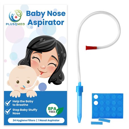 Aspirateur nasal pour bébé avec 24 filtres d'hygiène