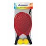 Schildkröt Set de Tennis de Plage, 2 Raquettes, 2 Balles Souples, dans Un Sac en Filet Refermable, 970130