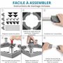 Winter Shore Support Lave Linge & Appareils Blancs - Rehausseur Cuisiniere, Sèche-linge, Mini Frigo Universel - Socle Machine à