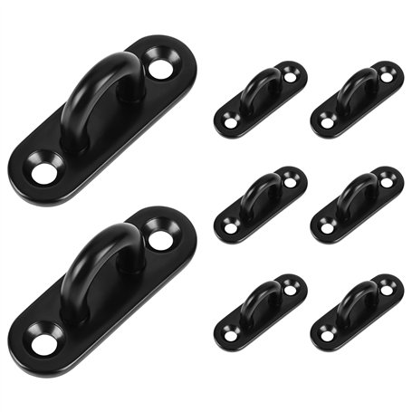 Winter Shore Plaques avec Oeillet M5 pour Suspension Lourde (Lot de 8) - Anneau Inox 50 mm pour Plantes Suspendues - Oeillet Ino