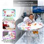 AMEZNA Bavoir Imperméable avec Plateau – Bavoir Manches Longues pour Chaise Haute – Tablier Bébé pour Manger dès 6 Mois – Idéal