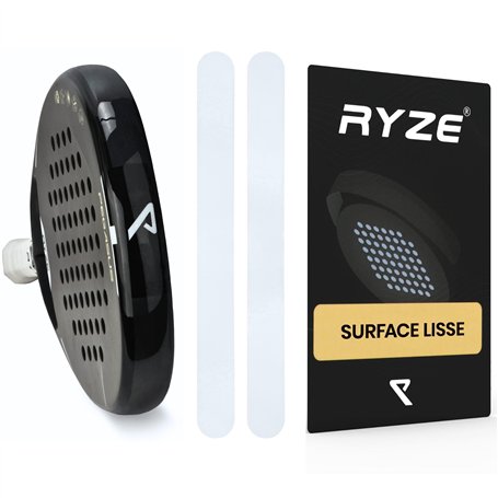 RYZE Protection Transparente pour Raquette de Padel - Surface Lisse - Protecteur de Raquette de Padel en Pack de 2 - Matériau Ré