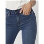 ONLY - Jean pour femme - Coupe Skinny - Taille haute - Bleu roi, M x 34L