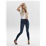 ONLY - Jean pour femme - Coupe Skinny - Taille haute - Bleu roi, M x 34L