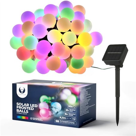 FOREVER Guirlande lumineuse solaire d'extérieur résistante aux intempéries