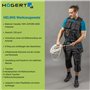 Högert Technik Gilet à outils noir uni | Tissu 100% polyester Oxford 600D | Gilet de travail | Gilet de travail pour homme avec