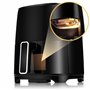 Lehmann LHODF-1435 Friteuse à air chaud avec 8 programmes de cuisson, Airfryer avec revêtement antiadhésif et écran LCD, Friteus
