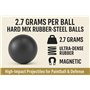 50 pcs Rubber-Steel Balls in 50 Caliber Hard Mix Rubber Steel Balls Paintballs Reballs Resuable Projectiles Powerballs for Self