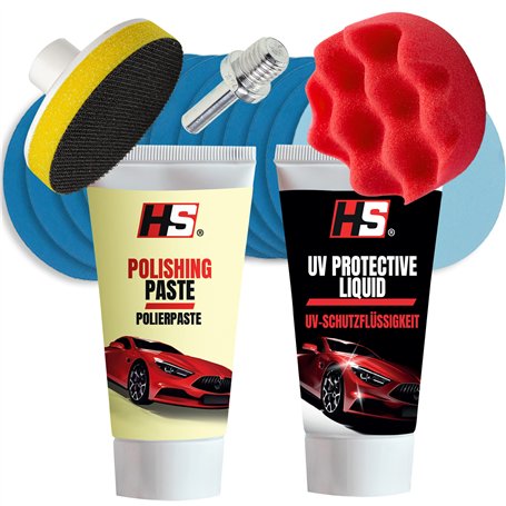 Renovateur phare voiture - HS kit renovation phare voiture - Polish phare voiture - Kit polissage phare voiture - Kit nettoyage