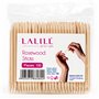 LALILL Bâtonnets en Bois 100 Pièces - Pousse Cuticules - Bâtonnets en Bois Orange pour Manucure