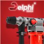 Delphi SDS Plus Marteau perforateur 2200 W avec 3 fonctions Marteau de démolition Perceuse Marteau burineur avec mallette de 2,8