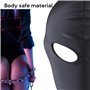 Cagoule Bdsm avec 1 trous pour les la bouche S/M spandex noir Jouet Sexualité Couple Jeux Sexuelle Adulte Accessoires Sexualité 