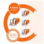 INTAKO Sangle à Cliquet 4m avec Crochet - 2000kg x 35mm - Lot de 4 - Sangles d'arrimage pour Moto Remorque, Quad - Sangle Tensio