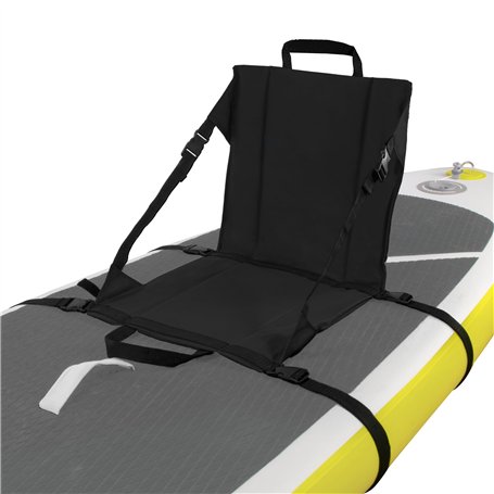 Siège de stand up paddle universel pour kayak paddle - Noir - S'adapte à toutes les planches SUP - Ne nécessite pas d'anneaux en
