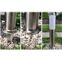 TRIBECCO Piquet à enfoncer pour lampe de jardin - Diamètre : 116 x 300 mm - Avec ouverture de 30 mm de diamètre pour le guidage 