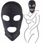 Cagoule Bdsm avec 3 trous pour les yeux et la bouche S/M spandex noir Jouet Sexualité Couple Jeux Sexuelle Adulte Accessoires Se