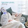 Nourished Bodynskin Masque LED visage et cou avec infrarouge proche - Luminothérapie bleue, rouge pour le visage - 228 LED - Out