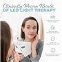 Nourished Bodynskin Masque LED 7 couleurs visage et cou avec infrarouge proche - Luminothérapie bleue, rouge pour le visage - 22