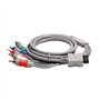 Jerilla Câble Composante Wii vers HDTV, Câble AV HD Câble Audio Vidéo 1.8m RGB Câble Composant YPrPb Compatible avec Nintendo WI