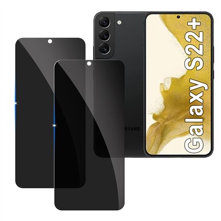 [2 Pièces] Anti-Espion Verre Trempé pour Samsung Galaxy S22 Plus