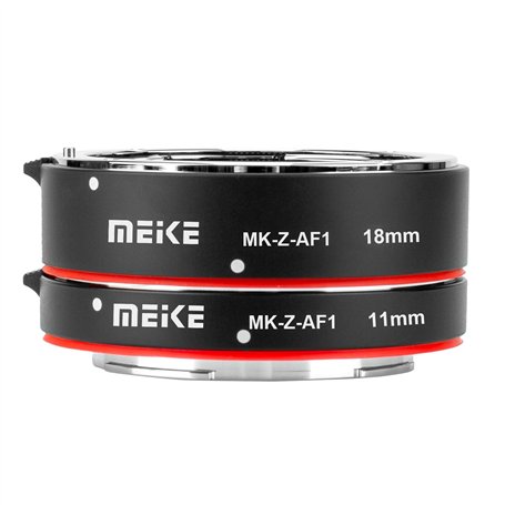 Meike MK-Z-AF1 Bague d'adaptation en métal avec mise au point automatique 11 mm + 18 mm Compatible avec Nikon Z5 Z6 Z7 Z50