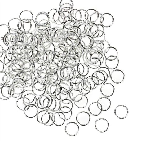 Keys-Cut - Pack de 100 Anneaux en Nickel pour Porte-Clés - 25 mm chacun