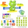 Probuk Jouet Mathématique, Apprentissage Math de Balance Jeu Grenouille Bloc et Cartes de Numérique, Jouets Éducatifs Jeux Mathé