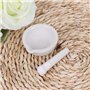 KINTRADE Mortier et pilon en porcelaine blanche polie – 5,8 cm de diamètre pour broyer les épices, les herbes et les médicaments