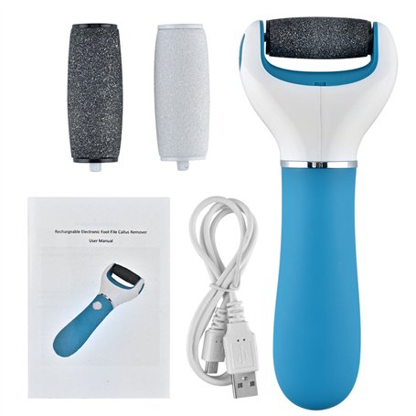 Towinle Râpe Electrique Express Soin des Pieds Usure des Pieds Réparation Broyage Exfoliation Anti-Callosités avec 2 Rouleaux de